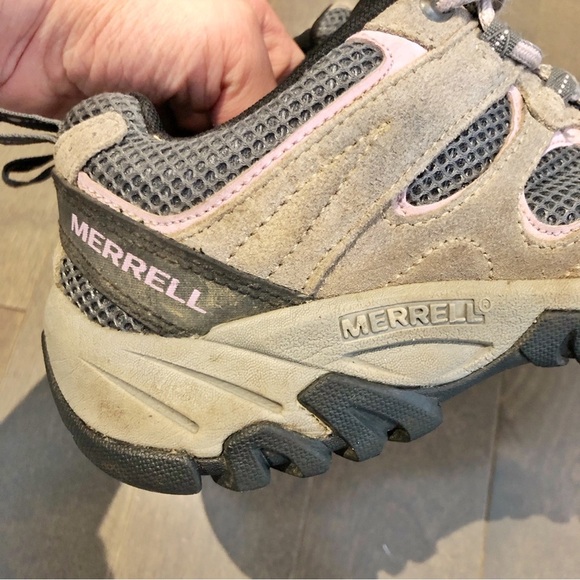 MERRELL Outdoor Hiking Grey & Pink Sneakers Trainers Winter Shoes Women US 7. - Picture 3 of 12